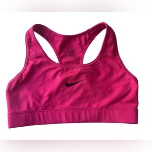 Nike Pink Racerback Sports Bra with Wide Elastic Band